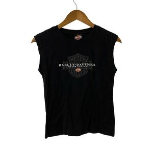 Harley Davidson Black Sleeveless T-Shirt